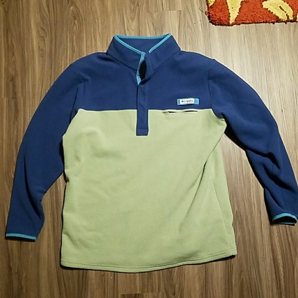 columbia snap fleece